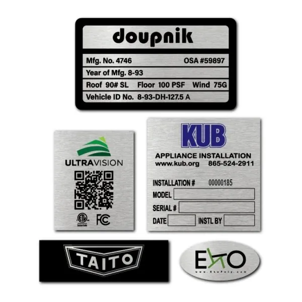 Endüstriyel Alüminyum Etiket